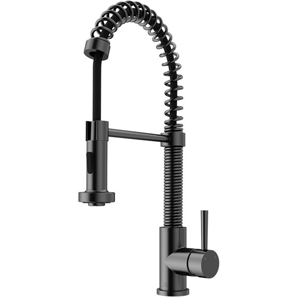 VIGO Edison Pull-Down Single Hole Kitchen Faucet - Graphite Black