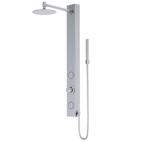 VIGO Gardenia Shower Panel - Stainless Steel (valve sold separately)