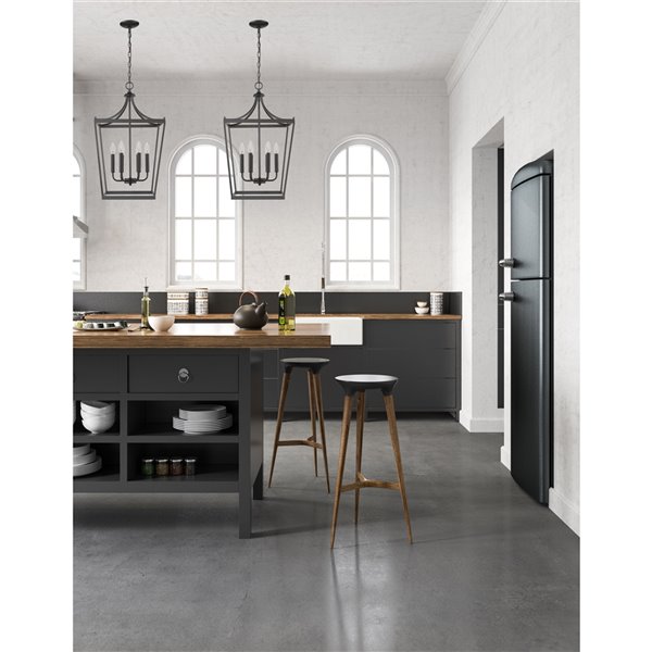 Acclaim Lighting Kennedy Chandelier - 4-Light - Matte Black