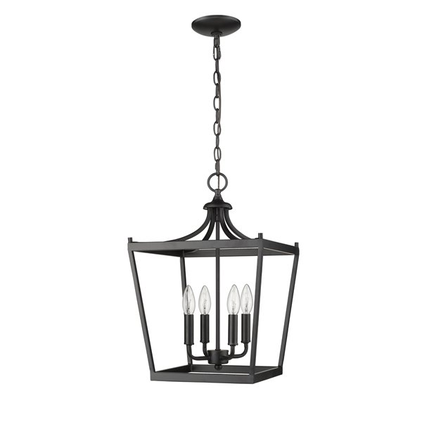 Acclaim Lighting Kennedy Chandelier - 4-Light - Matte Black