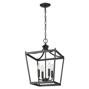 Acclaim Lighting Kennedy Chandelier - 4-Light - Matte Black