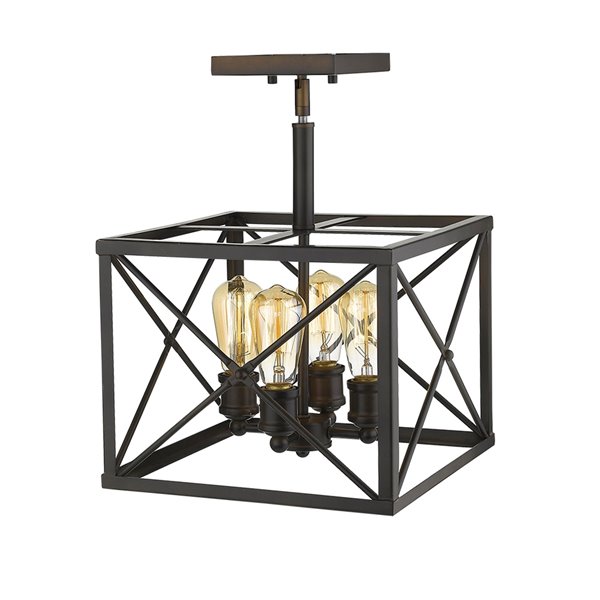 Acclaim Lighting Brooklyn Convertible Pendant Light - 4-Light - Oil-Rubbed Bronze