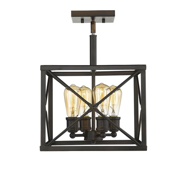 Acclaim Lighting Brooklyn Convertible Pendant Light - 4-Light - Oil-Rubbed Bronze