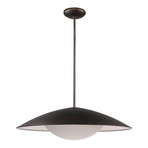 Acclaim Lighting Aurora LED Pendant Light with Metal Shade in Oil-Rubbed Bronze - 24-Watt