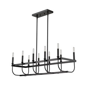 Acclaim Lighting Beckett Island Pendant - 10-Light - Matte Black