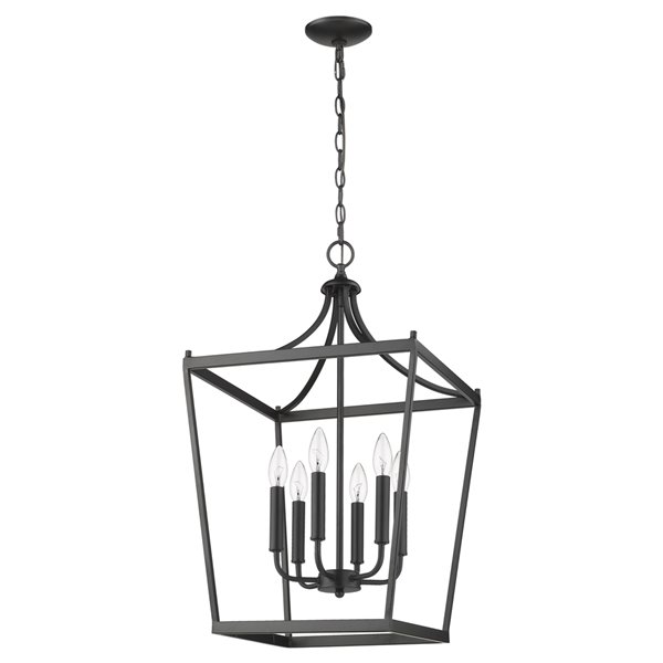 Acclaim Lighting Kennedy Chandelier - 6-Light - Matte Black