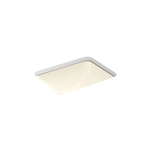 Lavabo rectangulaire en sous-surface, Caxton de KOHLER, blanc cassé