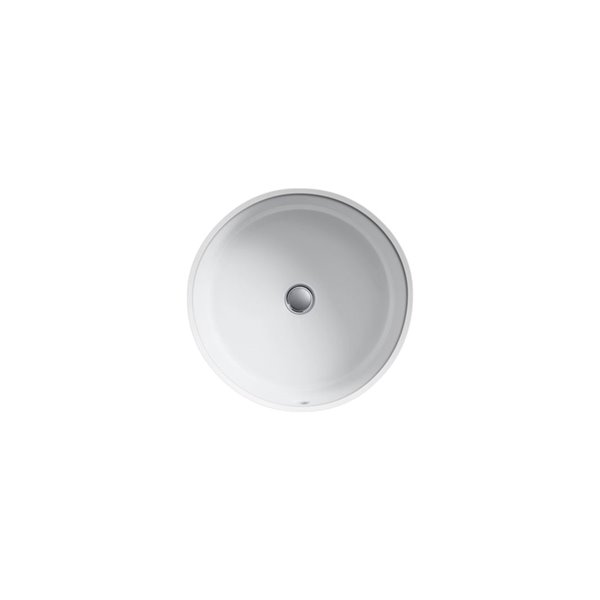KOHLER Verticyl White Round Under-Mount Bathroom Sink 2883-0 | RONA
