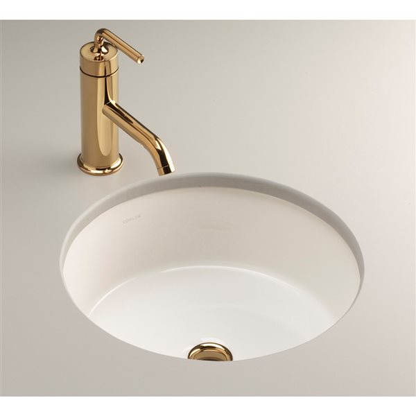 KOHLER Verticyl White Round Under-Mount Bathroom Sink 2883-0 | RONA