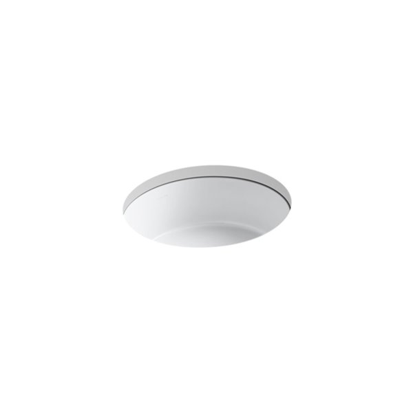 KOHLER Verticyl White Round Under-Mount Bathroom Sink 2883-0 | RONA