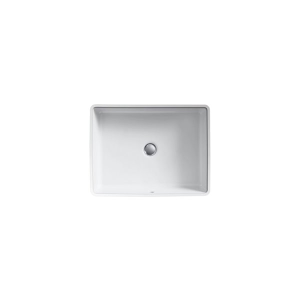 KOHLER Verticyl Rectangular Under-Mount Bathroom Sink - Black