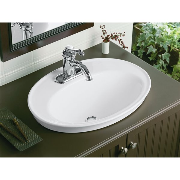 KOHLER Évier de cuisine à rebord intégré à bassin unique Verse(TM) avec  emplacement pour r