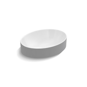 Lavabo de salle de bain en surface ovale Vox de KOHLER, blanc