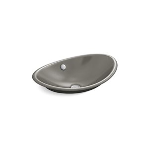 Lavabo KOHLER avec surface inférieure peinte, fer Iron Plains Wading Pool , noir
