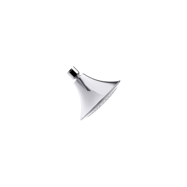KOHLER 10282-AK-CP Forte Wall-Mount Showerhead – 2.5 GPM Single-Function With Katalyst Air-Induction Spray, Polished Chrome