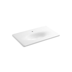 KOHLER Impressions Vanity-Top Sink with One Faucet Hole, 31-in, White