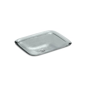Lavabo en surface en verre rectangulaire Inia Wading Pool de KOHLER, blanc