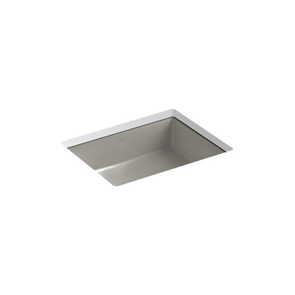 KOHLER Verticyl Rectangular Under-Mount Bathroom Sink - Grey