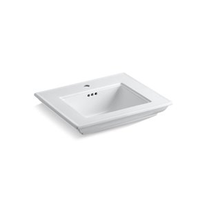 KOHLER Memoirs Console Table Sink with Single Faucet Hole - 24-in - White
