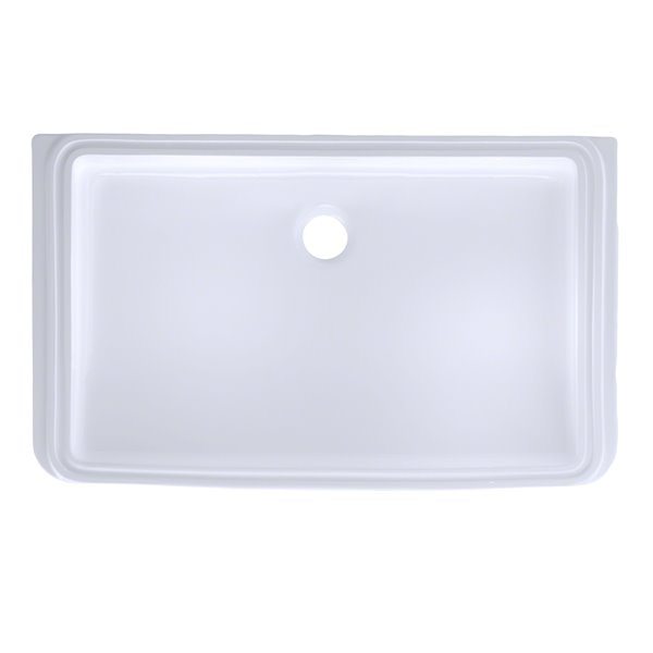 TOTO Rectangular Undermount Bathroom Sink - 23.76-in - Cotton White