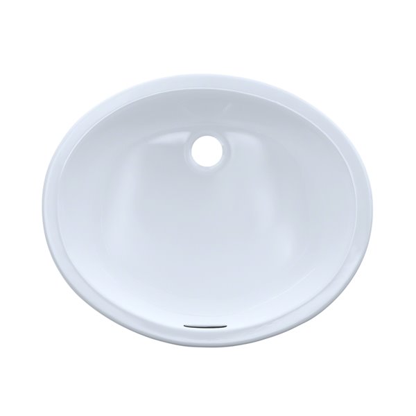 TOTO Rendezvous Oval Undermount Bathroom Sink - 19.25-in - Cotton White