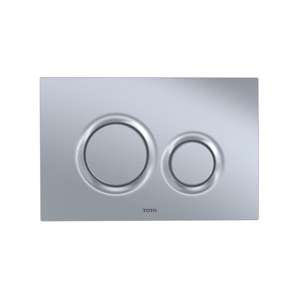 TOTO Push Button Plate for DuoFit In-Wall Tank System - Round - Matte Silver