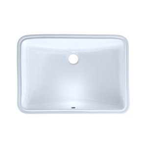 TOTO Rectangular Undermount Bathroom Sink - 23.25-in - Cotton White