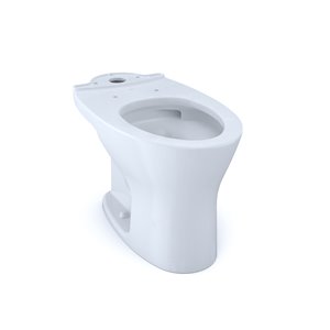 Cuvette de toilette allongée Drake de TOTO, double chasse, coton blanc