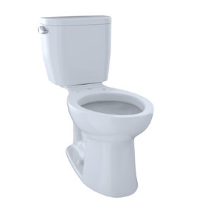 Toilette à cuvette allongée Entrada de TOTO, hauteur ergonomique, blanc coton