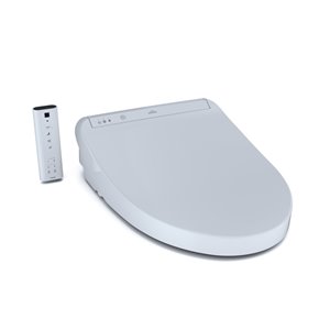 Siège de toilette avec bidet électronique Washlet K300 de TOTO, coton blanc