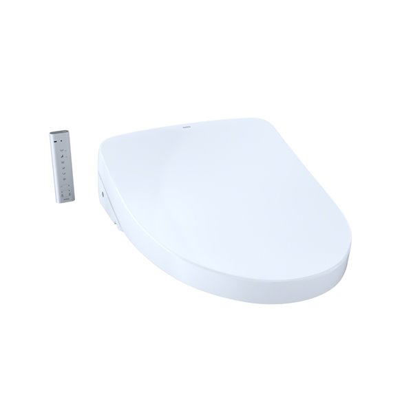 TOTO Washlet+ Ewater+ Elongated Electronic Bidet Toilet Seat - Cotton White