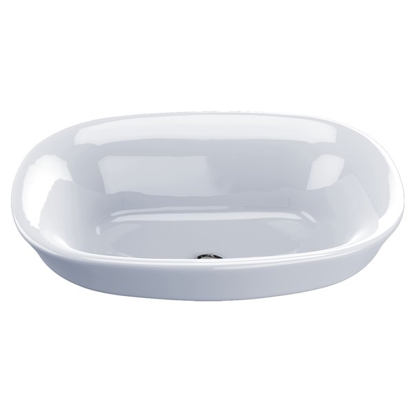 TOTO Maris Oval Vessel Bathroom Sink - Cotton White