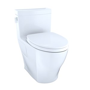 TOTO Legato Comfort Height Cotton White Elongated Toilet