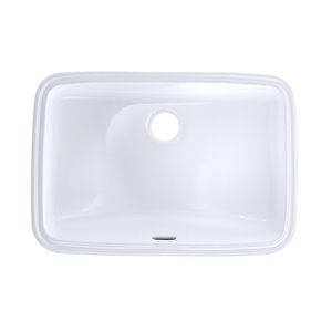 TOTO Rectangular Undermount Bathroom Sink - 20.88-in - Cotton White