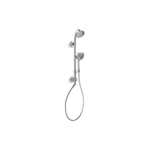 Trousse de colonne de douche sur barre à glissière HydroRail-S Awaken de KOHLER, chrome poli