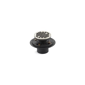 Drain de douche rond ClearFlo de KOHLER, nickel poli