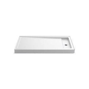 Base de douche Bellwether de KOHLER, drain à droite, 60 x 34 po, blanc