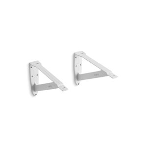 Équerre murale Hollister Gilford de KOHLER, 20 po, blanc, ens. de 2