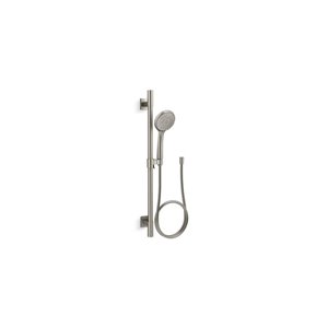 Trousse de douche à main sur barre à glissière Awaken Deluxe B110 de KOHLER, nickel brossé