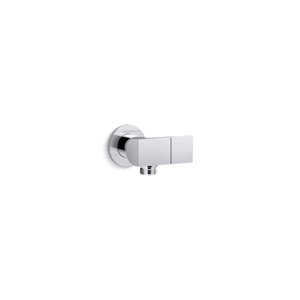 KOHLER Exhale Wall-Mount Supply Elbow with Check Valve and Bracket - Polished Chrome