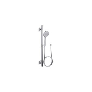 Trousse de douche à main sur barre à glissière Awaken Deluxe B110 de KOHLER, chrome poli