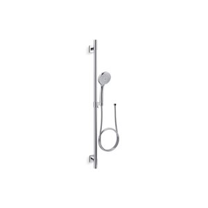 Trousse de douche à main sur barre à glissière Awaken Premium B110 de KOHLER, chrome poli