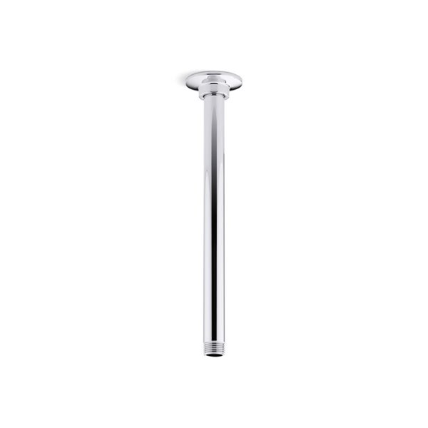 KOHLER Shower Arm and Flange - 12-in - Polished Chrome