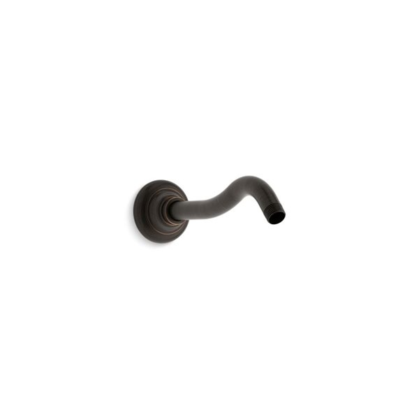Bras De Douche Mural Signature Hardware 8 - Noir Mat Avec Bride