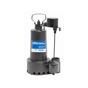 nForcer Submersible Sump Pump - 1/3 HP - Cast Iron