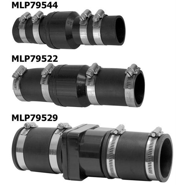 nForcer ABS Check Valves with Rubber Boot - 1.5-in