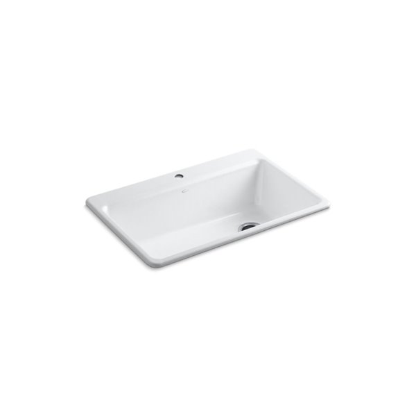 KOHLER Riverby TopMount Kitchen Sink with Accessories and 1 Faucet