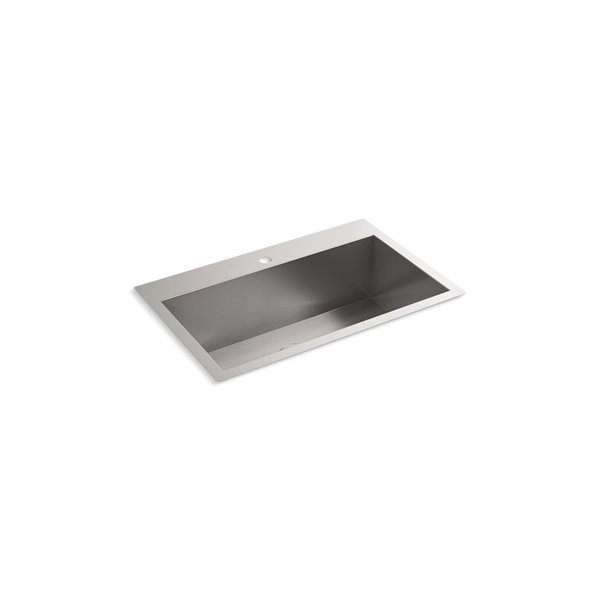 KOHLER Vault Single Bowl Large Kitchen Sink With Single Faucet Hole   330729264 MainImage 001 L 