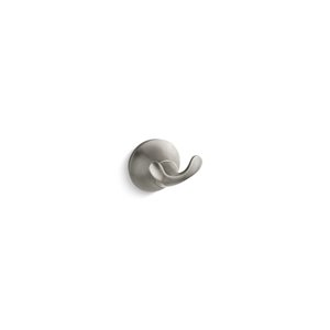 KOHLER K-11375 Crochet à vêtements Forté Sculpted, nickel brossé vibrant