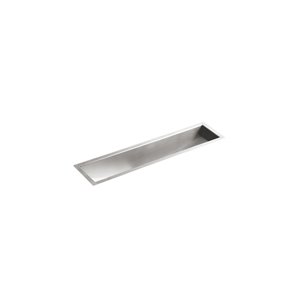 Évier de cuisine KOHLER simple sous comptoir, acier inoxydable, 33 po x 8.25 po